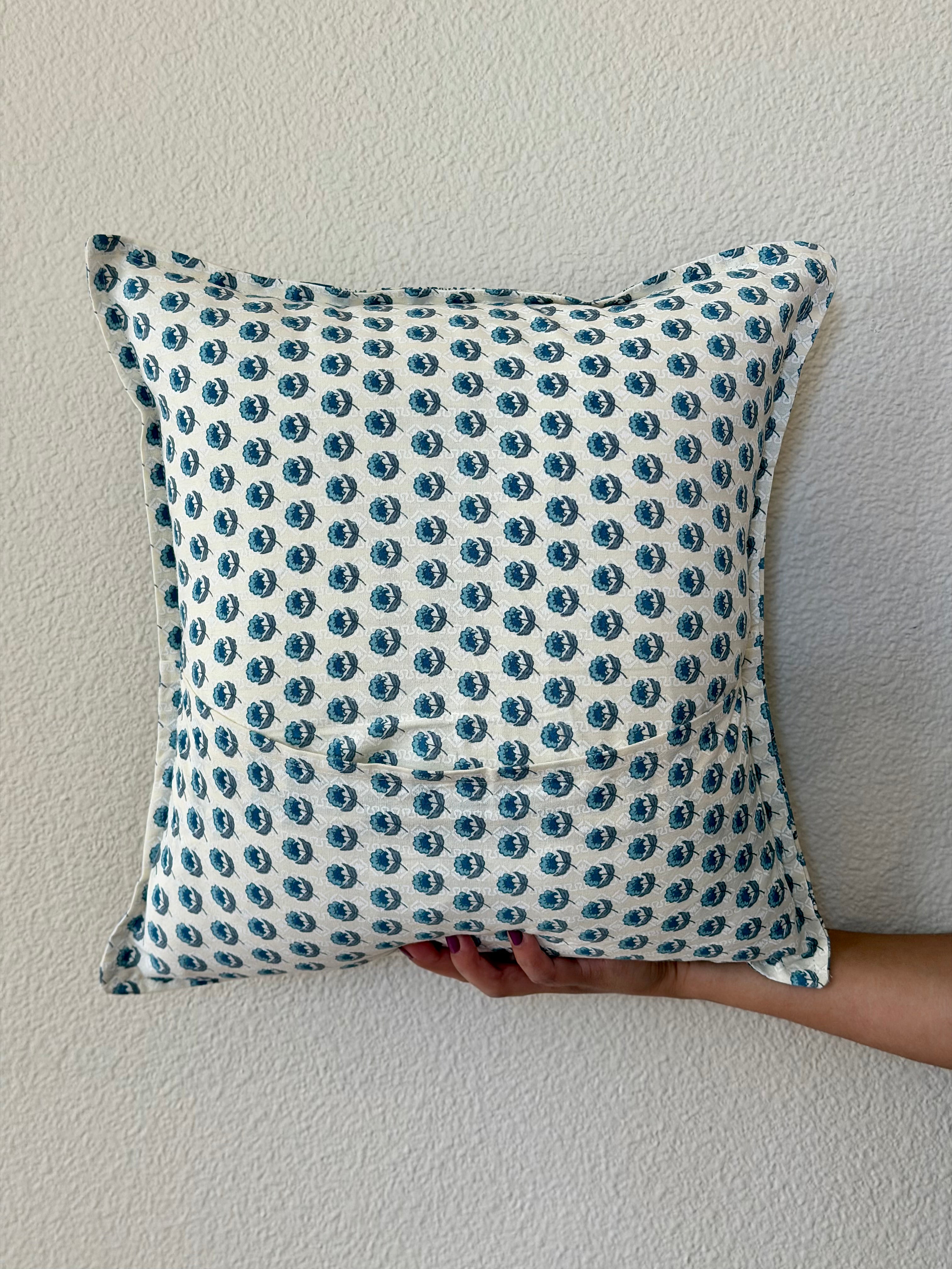 Indigo Rhythm - Throw Pillow Cover