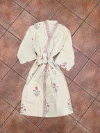Ease - Block Printed Waffle Cotton Bathrobe