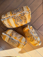 Saffron Stripes - Chippa Nested Pouch Set