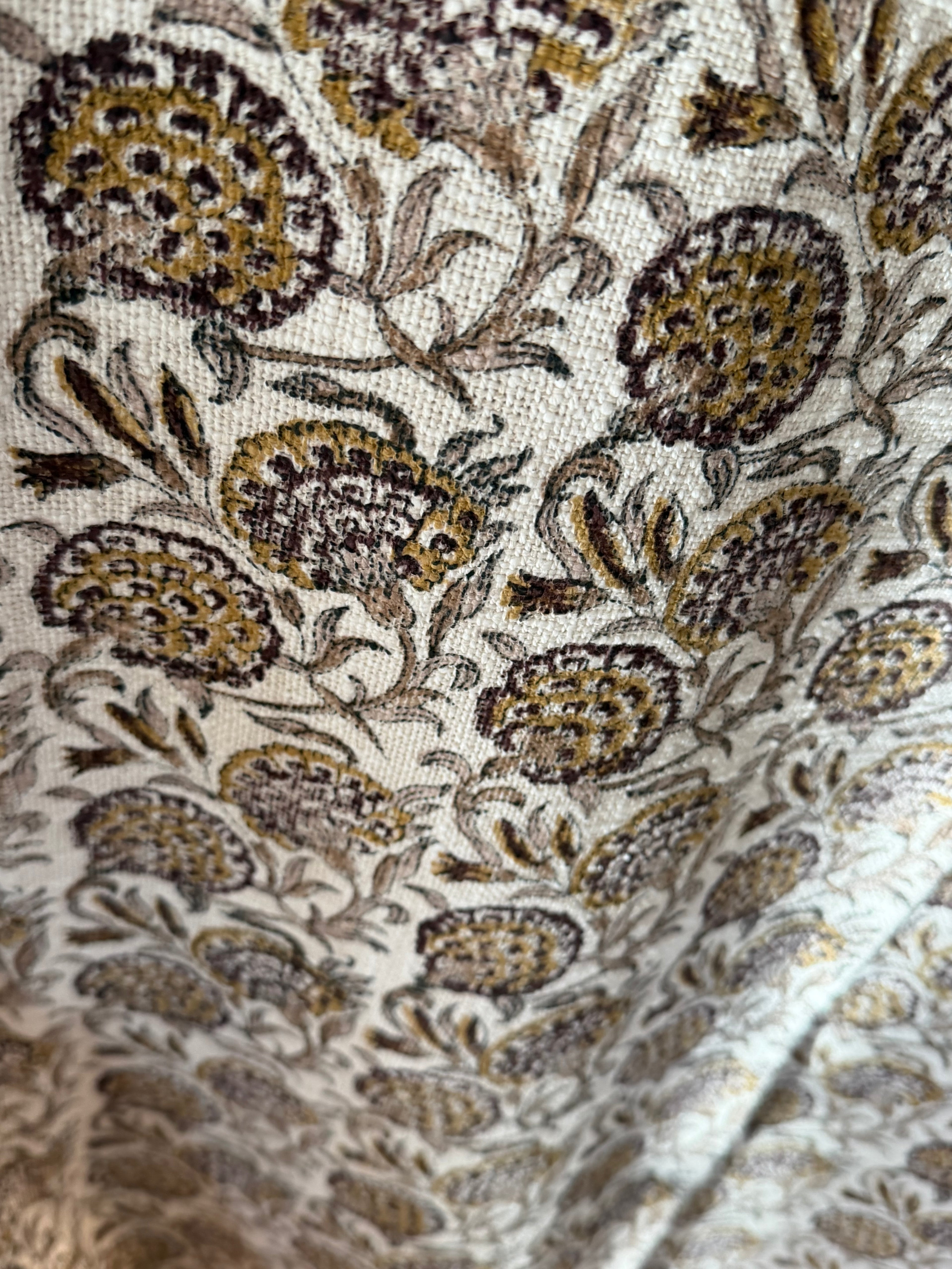 Umber Trails - Block Printed Throw Blanket