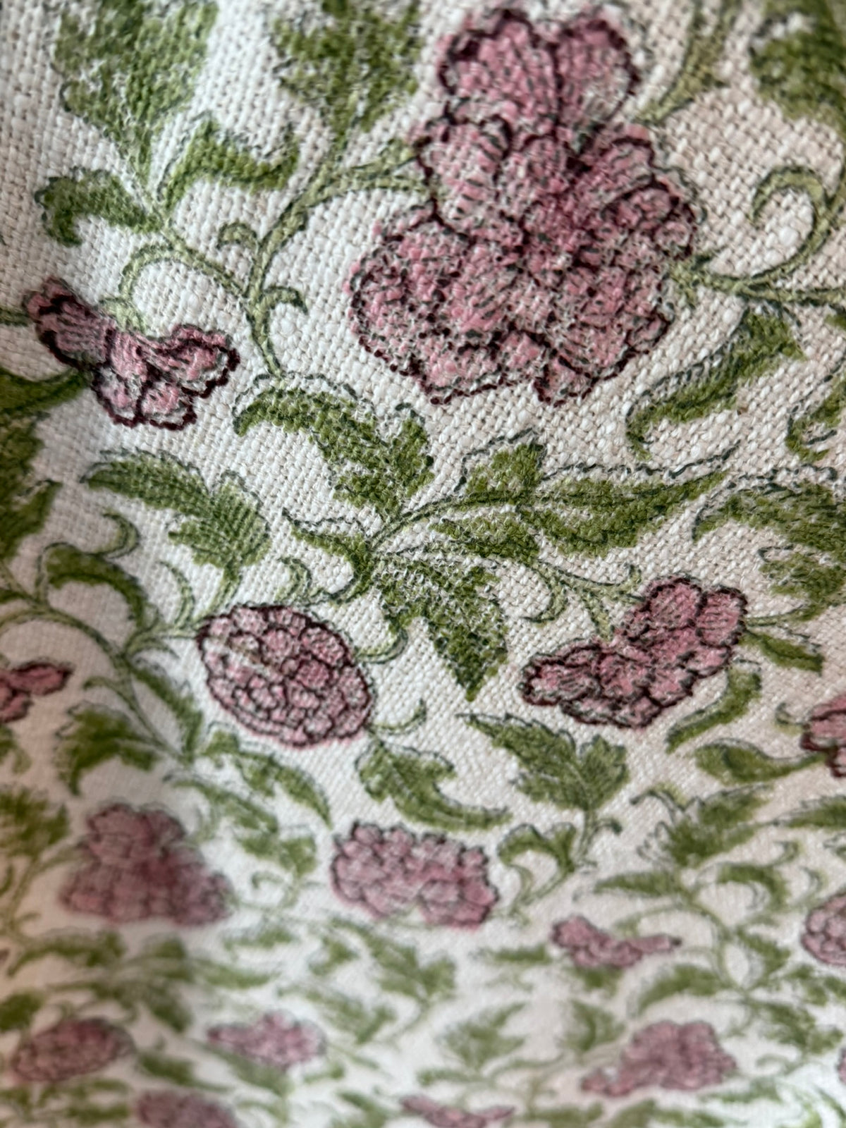 Plum Grove - Block Printed Throw Blanket