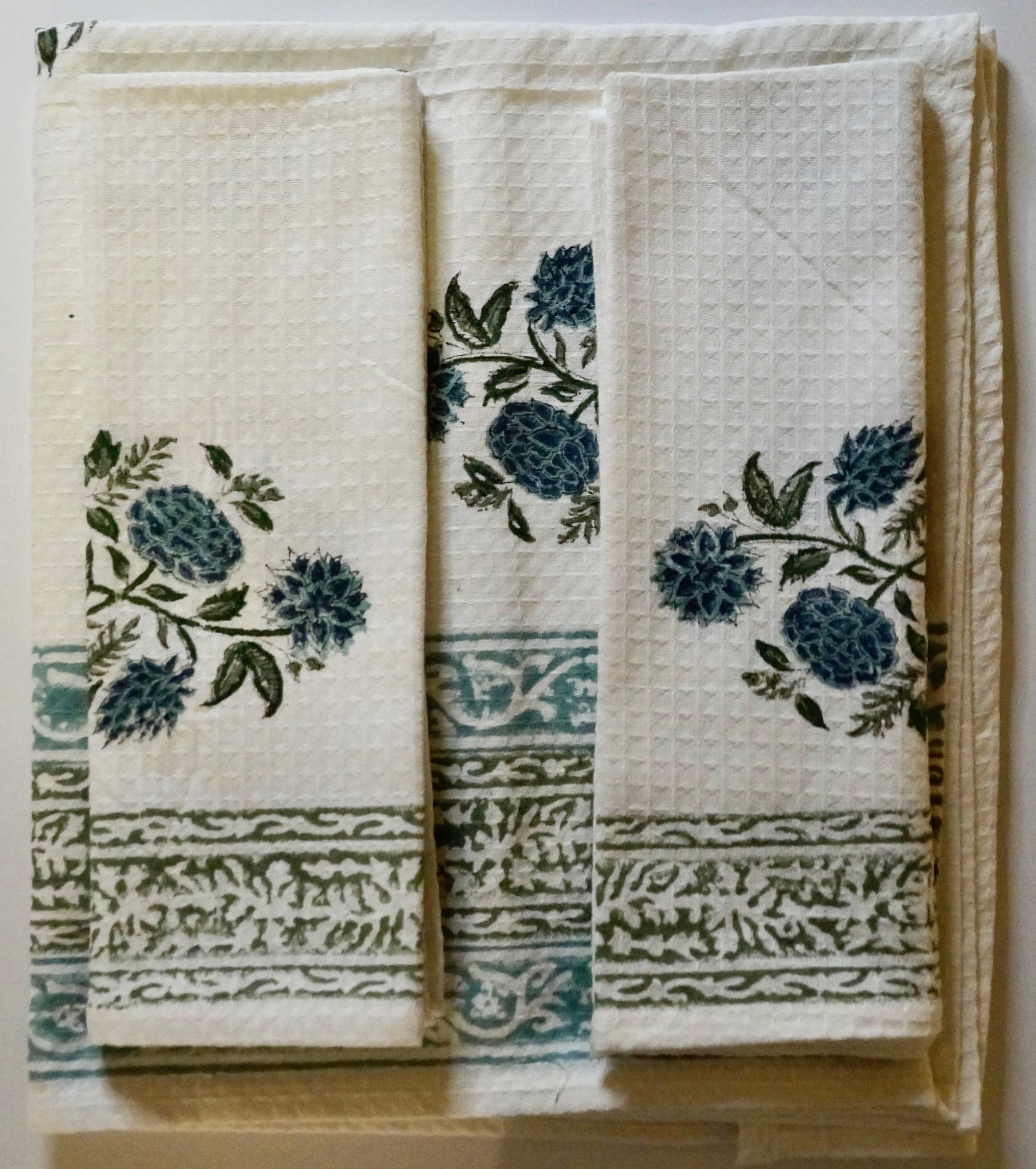Azure Aster Bath Towel Set