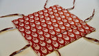 Crimson Acorns Fabric Tie Basket