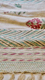 Jute-iful Blooms Table Runner