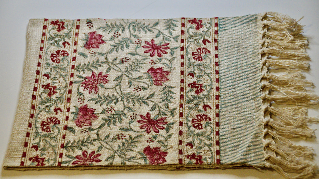 Lotus & Fir Table Runner