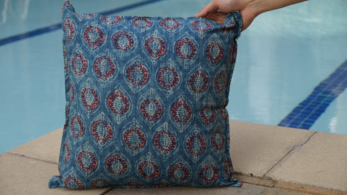 Ajrakh Grenada Throw Pillow Cover