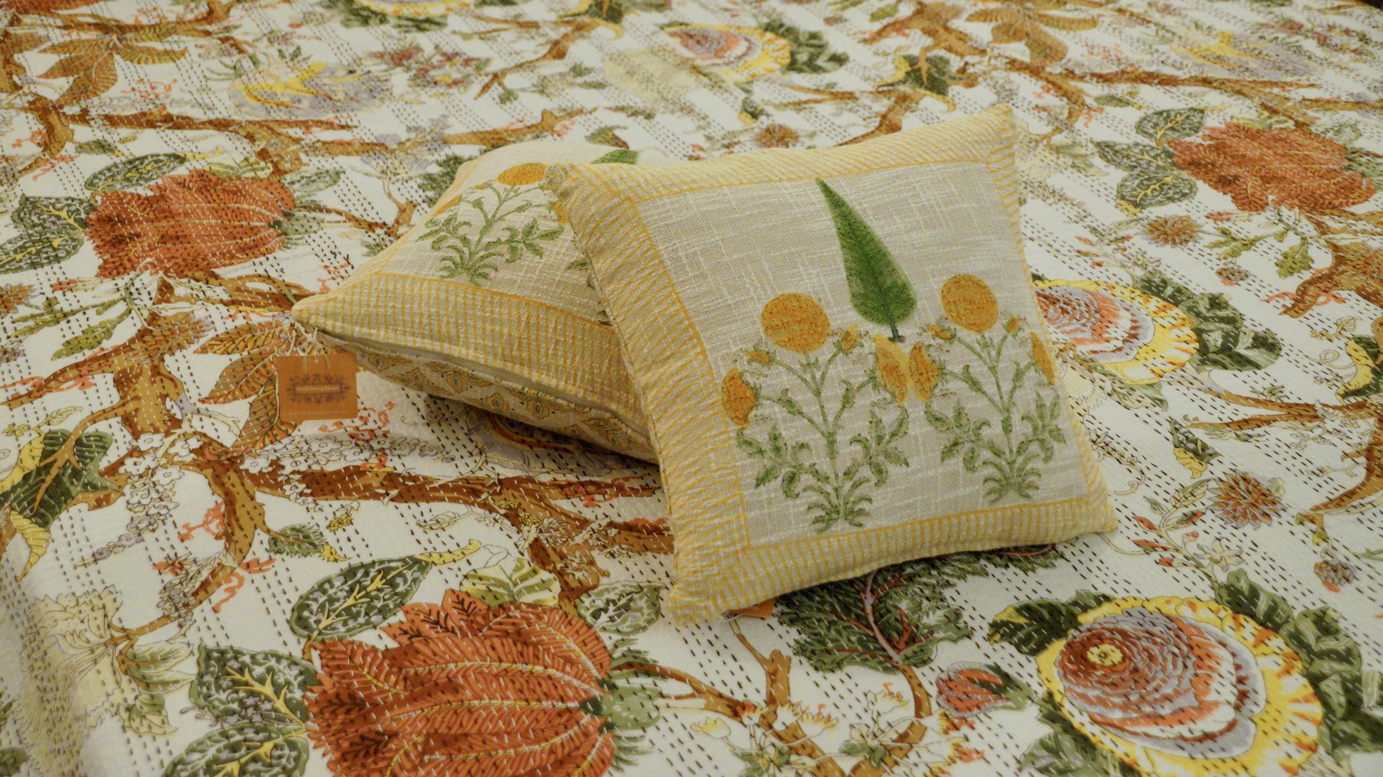 Secret Grove Kantha Quilt