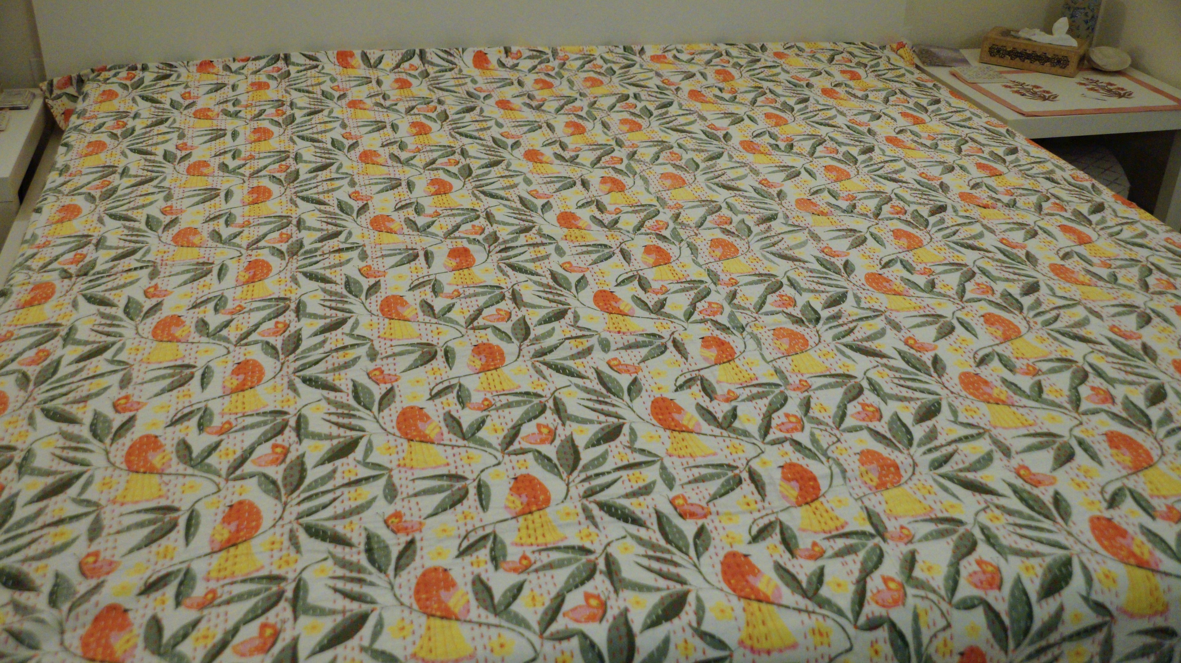 Tropical Haven Kantha Quilt