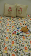 Tropical Haven Kantha Cotton Quilt