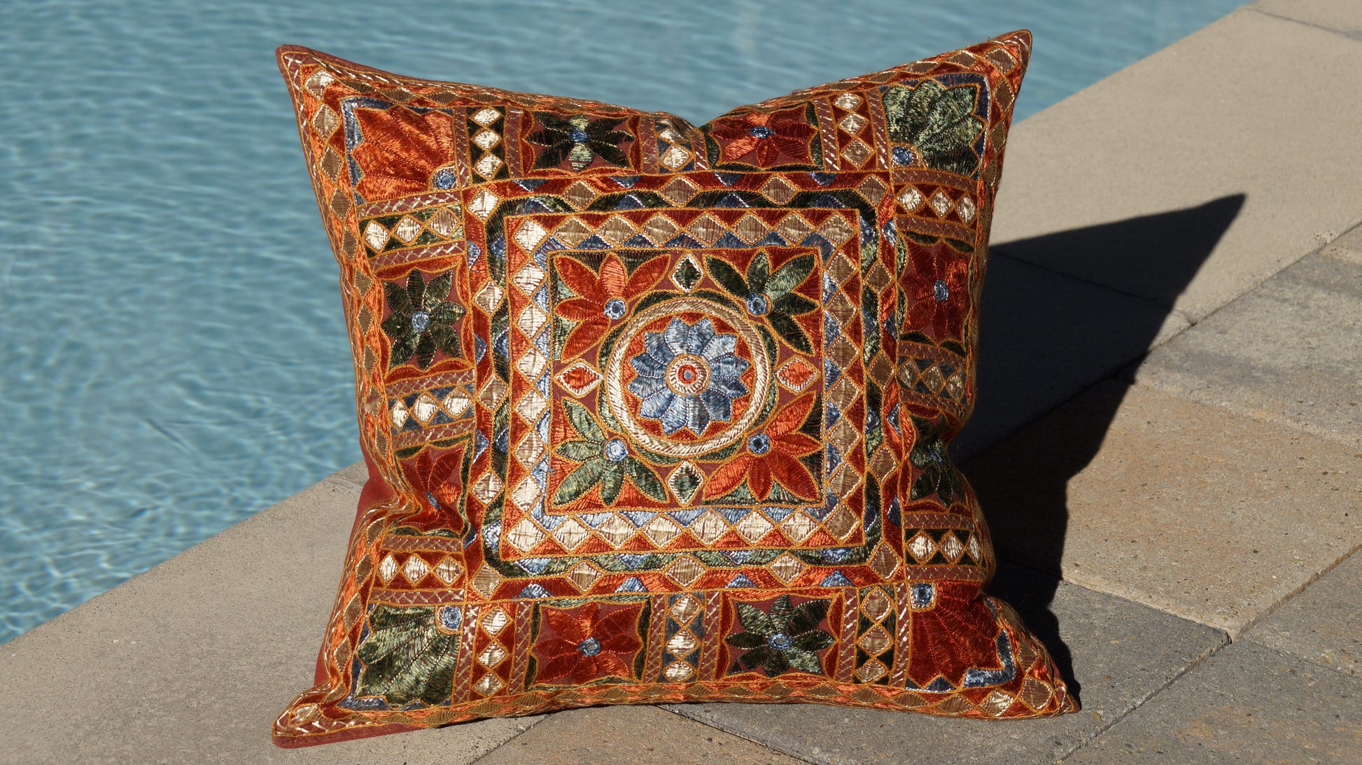 Reflective Nest Accent Throw Pillow Cover
