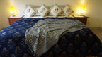 Indigo Ajrakh Quilt Set