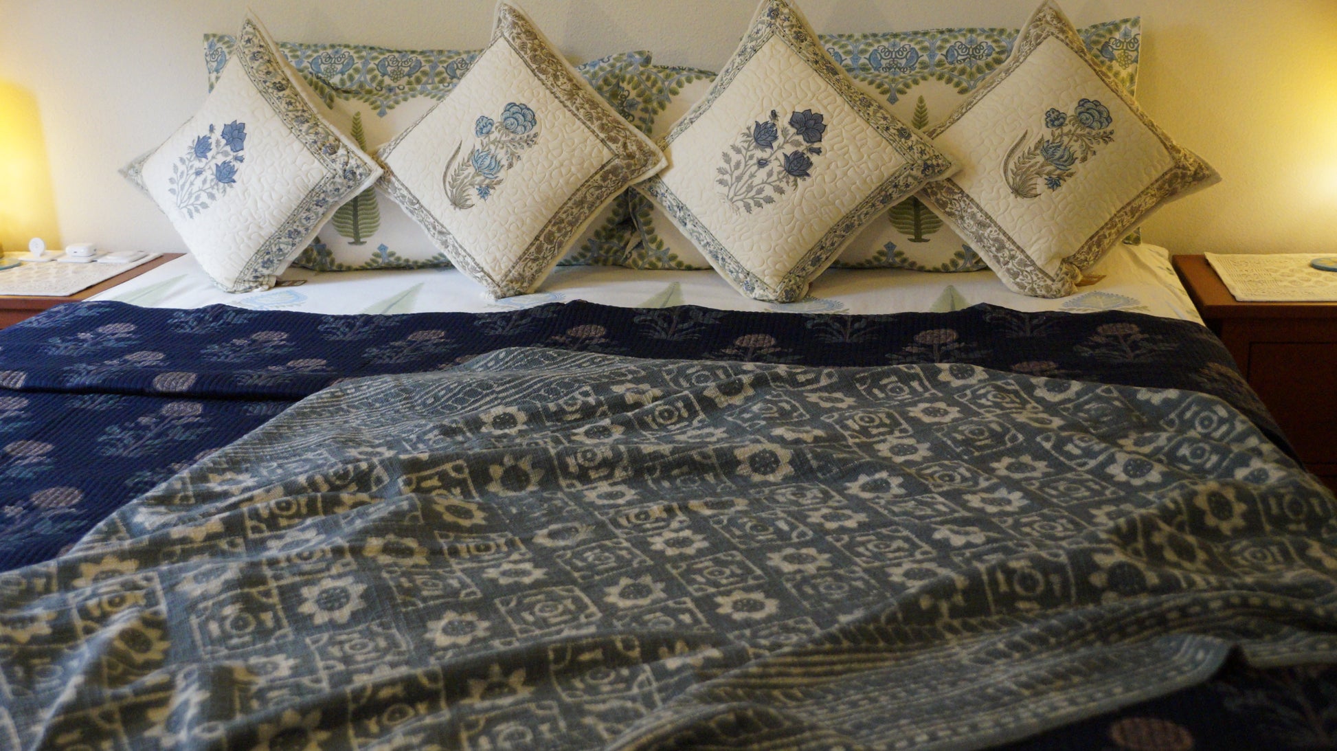 Geometric Garden Throw Blanket