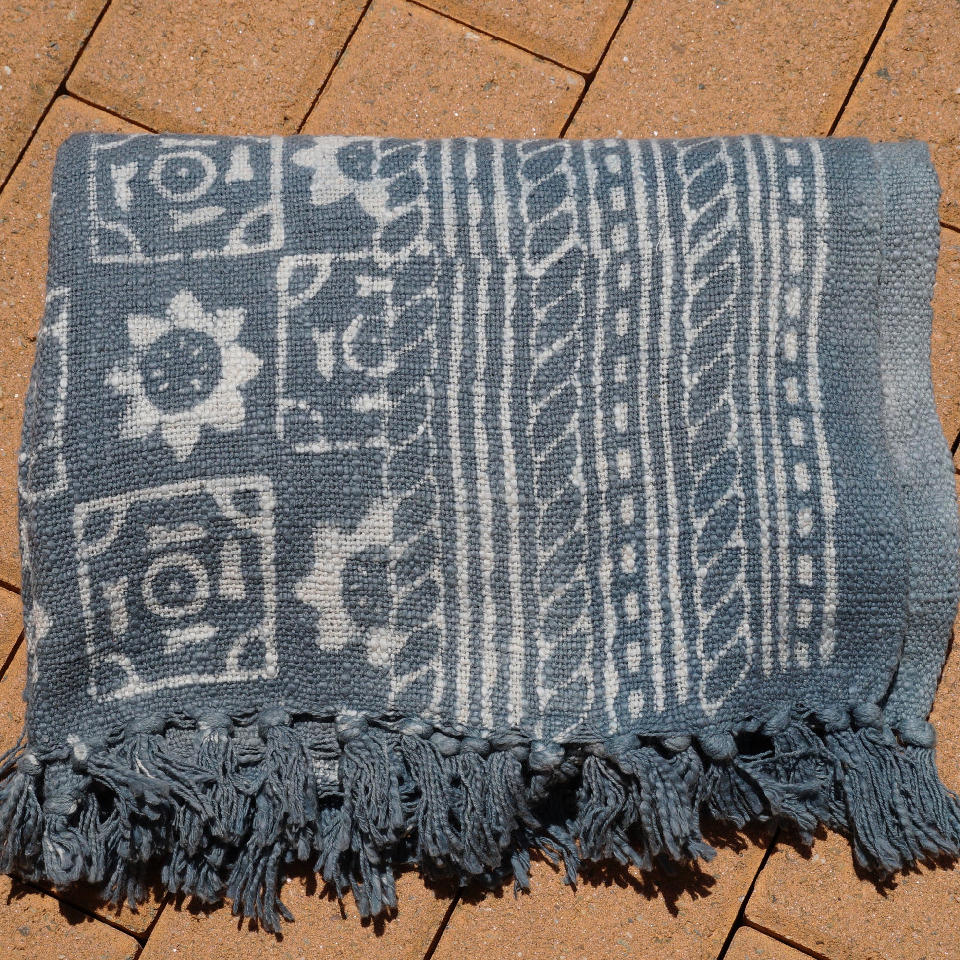 Geometric Garden Throw Blanket