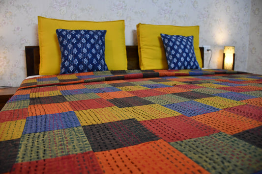 Patch Perfect Kantha Quilt