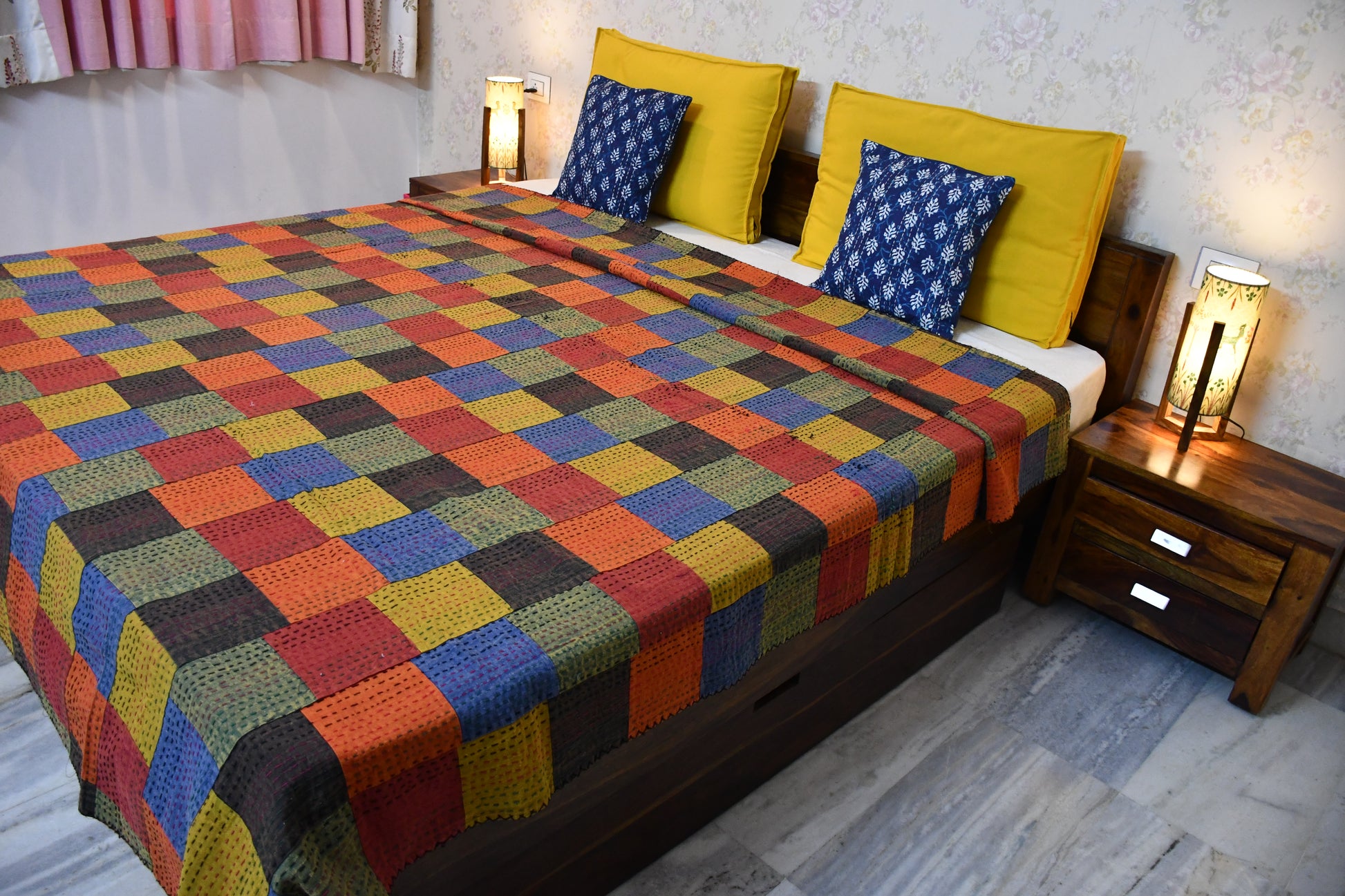 Patch Perfect Kantha Quilt