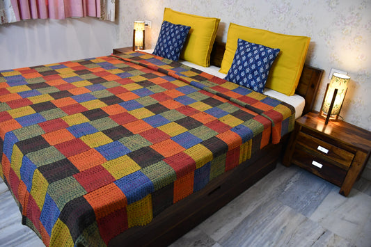 Patch Perfect Kantha Quilt