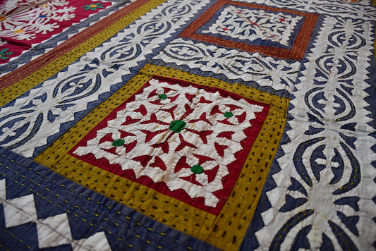 Patchwork Poetry Kantha Quilt
