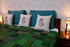 Emerald Patchwork Kantha Quilt