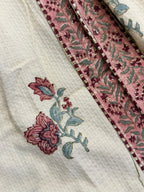 Opal - Block Printed Waffle Cotton Bathrobe