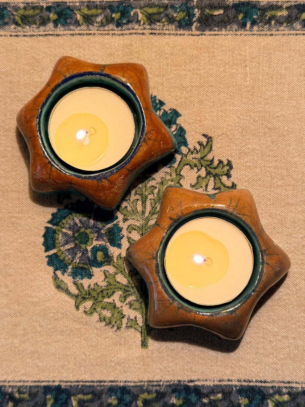 Star Candle Votive, Set of 2