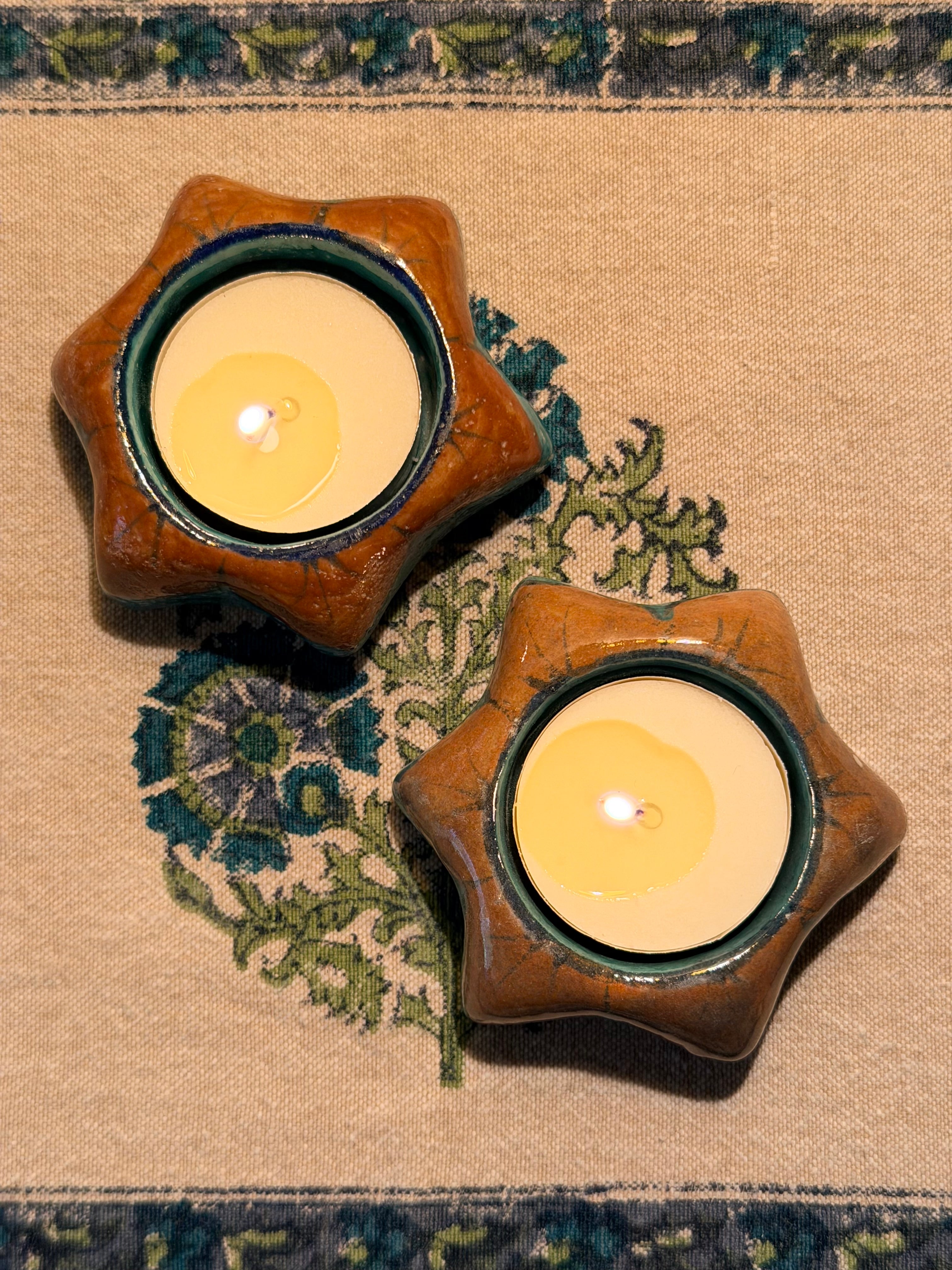 Star Candle Votive, Set of 2