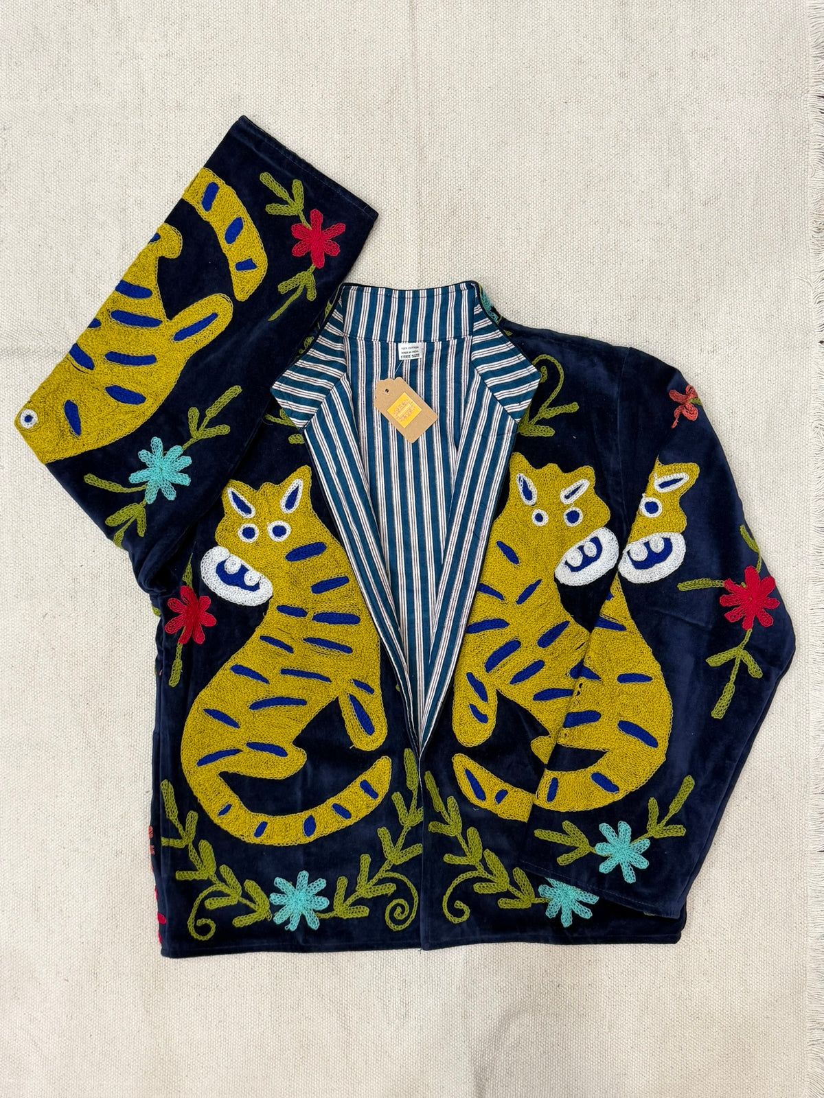 Midnight Prowl - Suzani Embroidered Jacket
