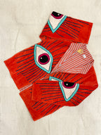 Tangerine Gaze - Suzani Embroidered Jacket