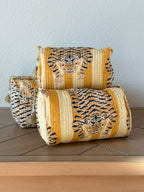 Saffron Stripes - Chippa Nested Pouch Set