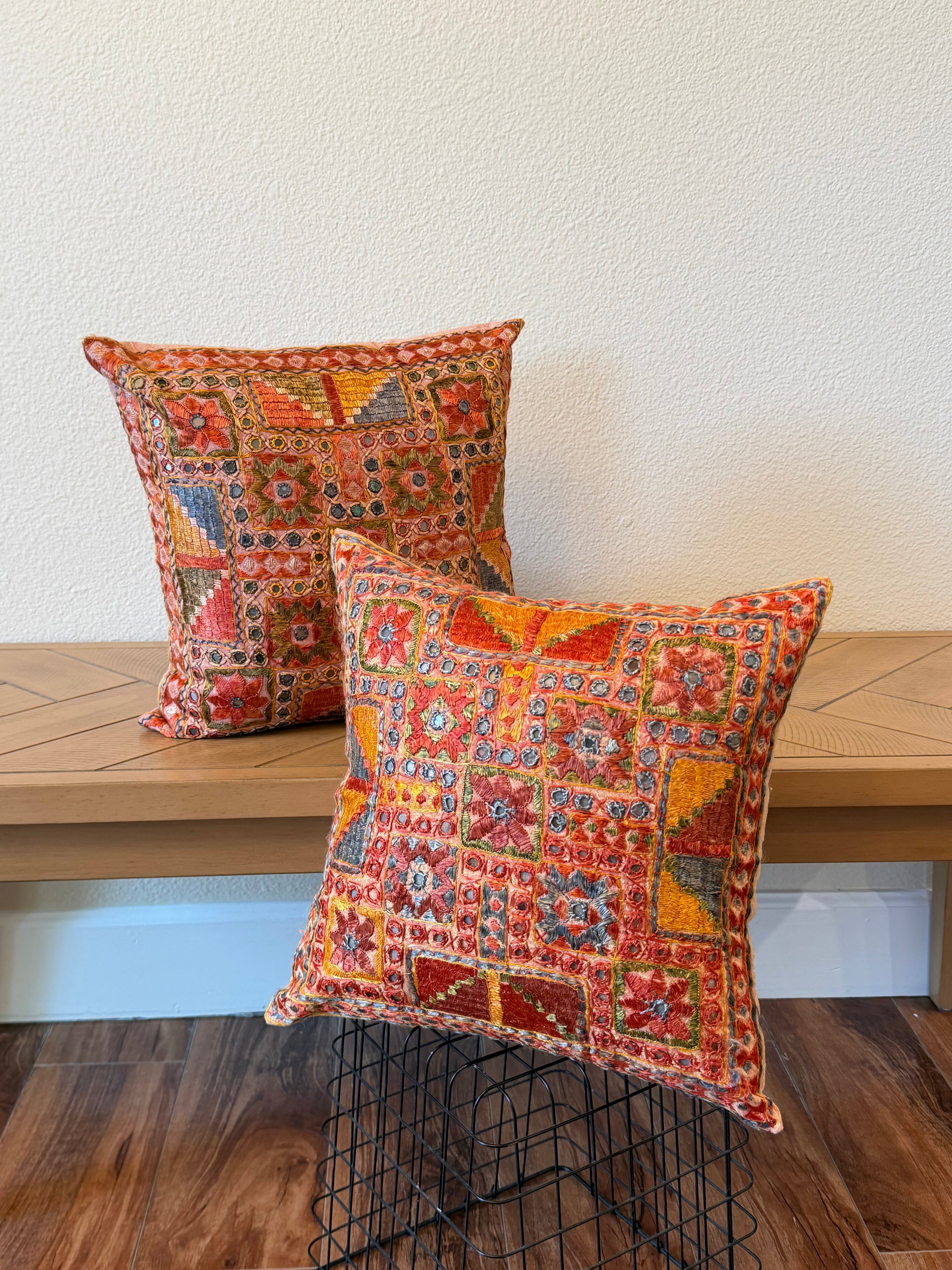 Kalbeliya - Embellished Pillow Cover Set