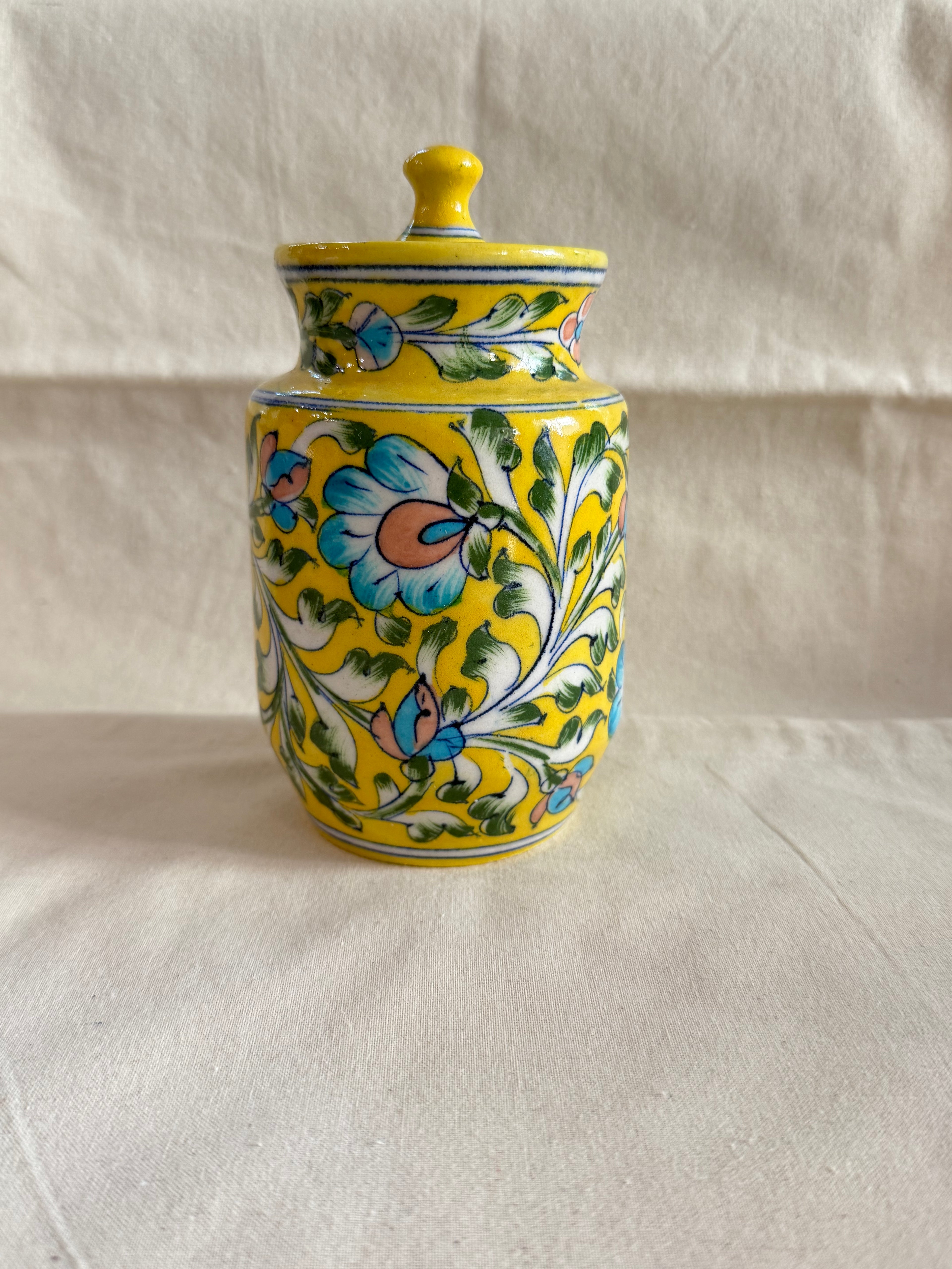 Sunlit Garden - Blue Pottery Jar