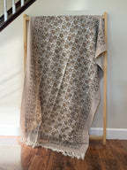 Umber Trails - Block Printed Throw Blanket