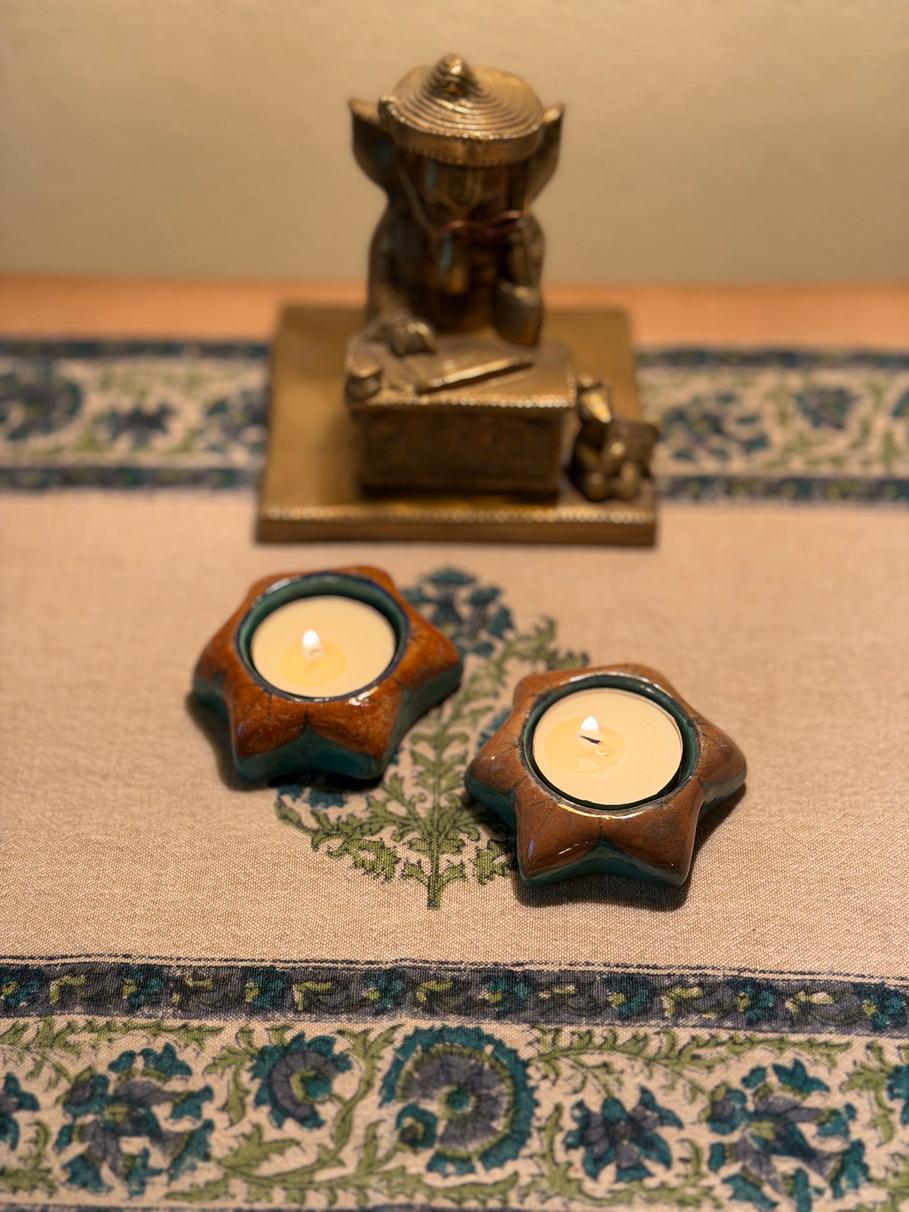 Star Candle Votive, Set of 2