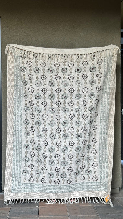Velvet Dahlia Throw Blanket