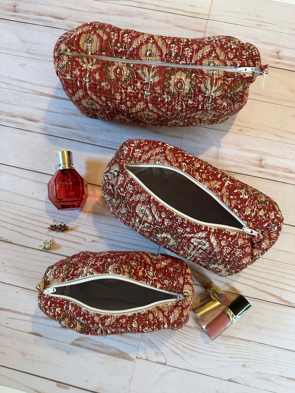 Magic Maroon Nested Pouch