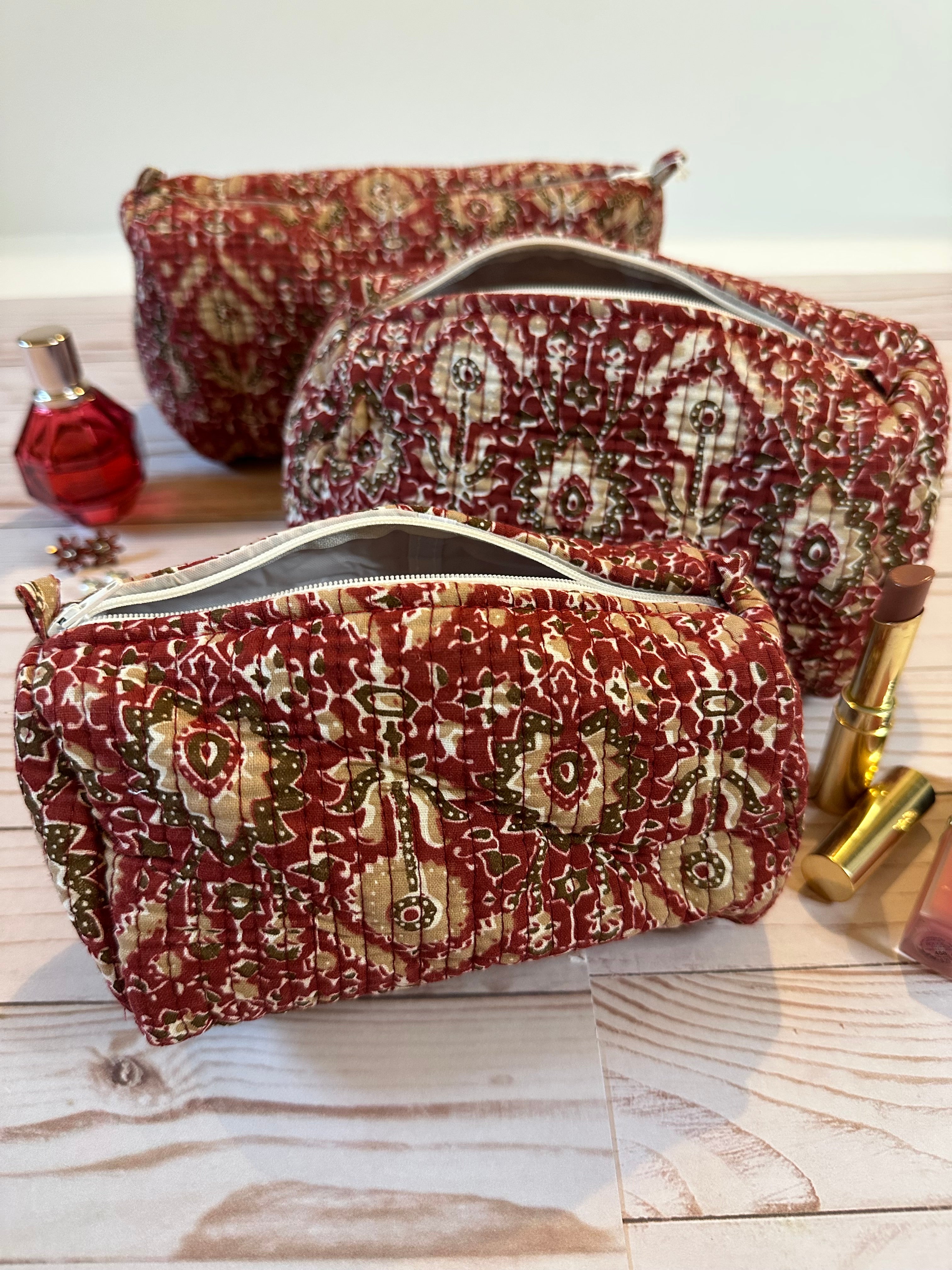 Magic Maroon Nested Pouch