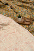 Marigold Hand Block Printed Jaipuri Quilt