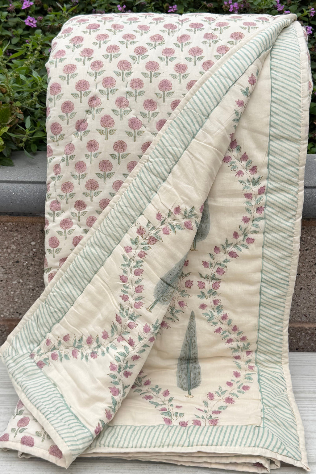 Sumukhi Hand Block Printed Jaipuri Quilt