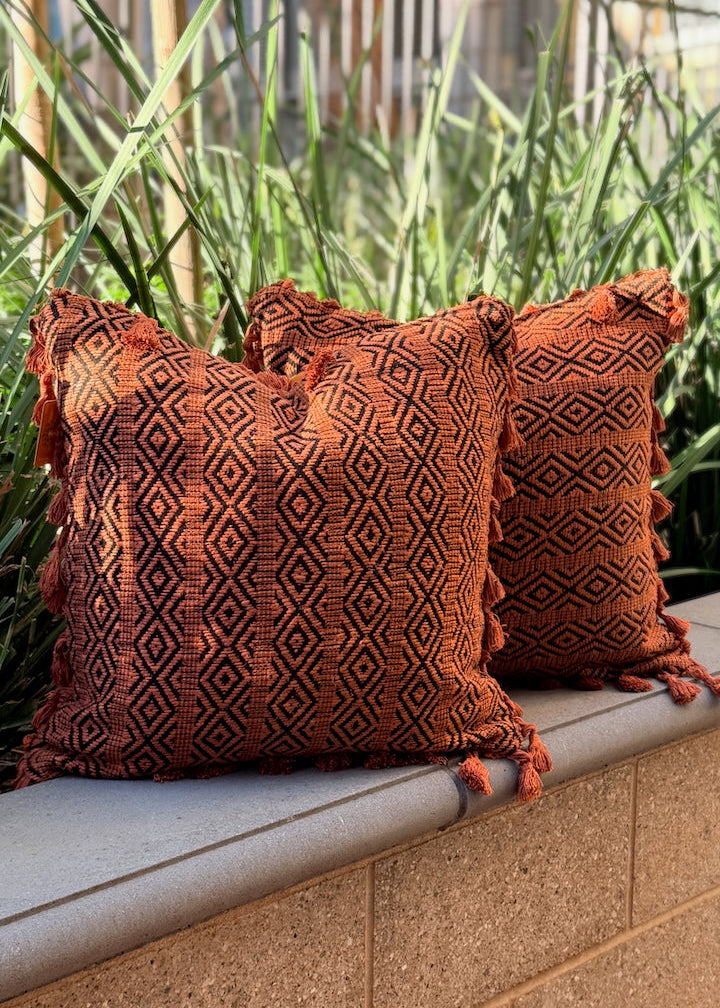 Sculpted Twill Throw Pillow Cover, Set of 2