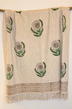 Peony Poise Throw Blanket