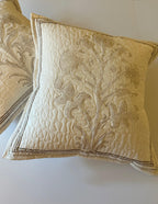 Quilted Aureate Throw Pillow Cover - DewDropHues