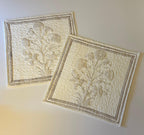 Quilted Aureate Throw Pillow Cover - DewDropHues