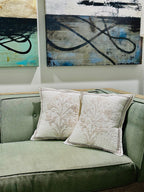 Quilted Aureate Throw Pillow Cover - DewDropHues