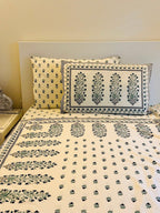 Regal Blossoms Bedsheet Set - DewDropHues