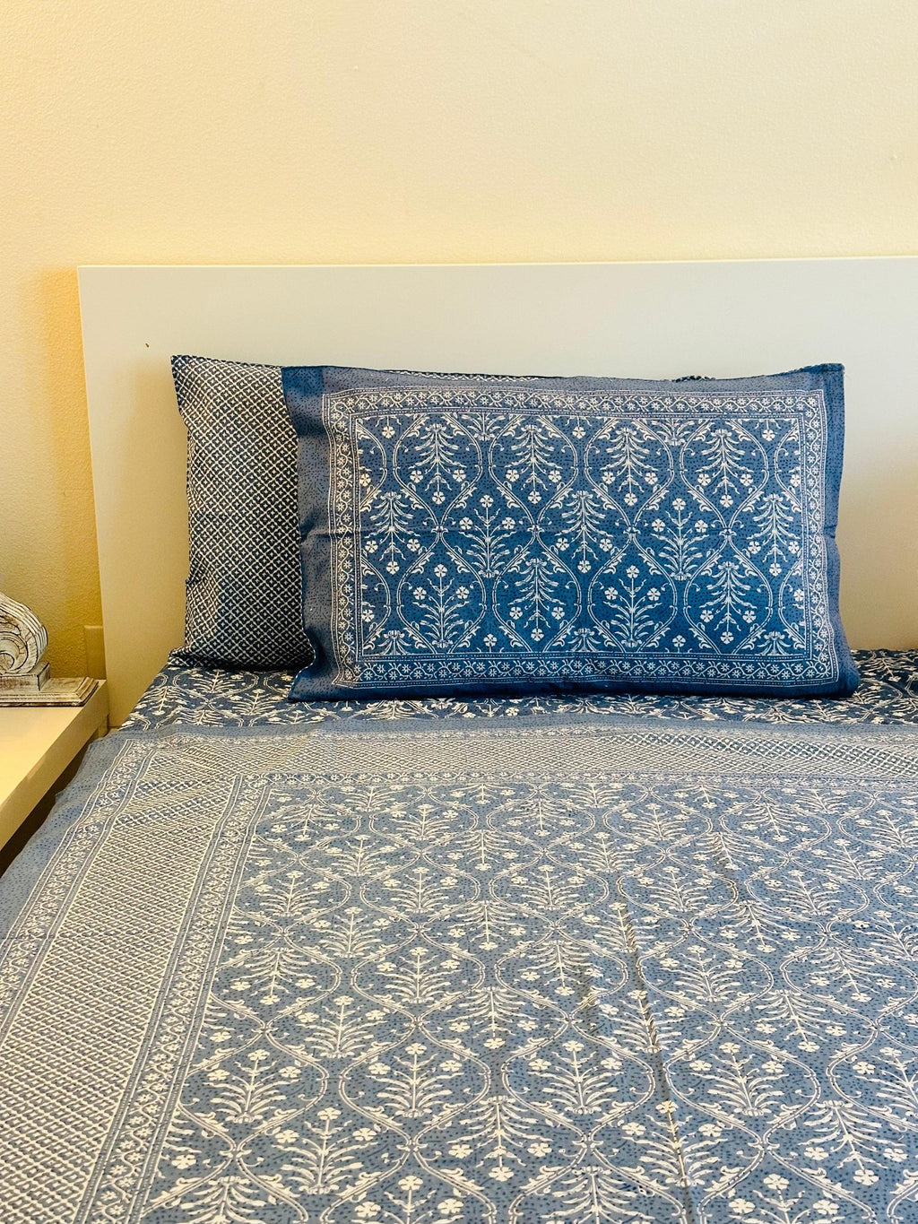 Bagru Print Bedsheet Set - DewDropHues