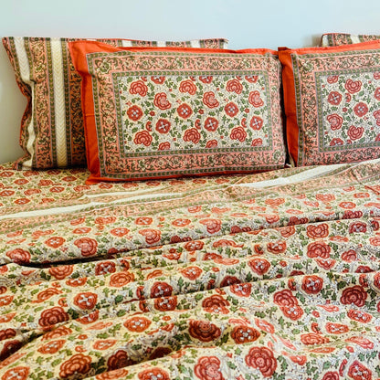 Floral Kaleidoscope Bedsheet Set