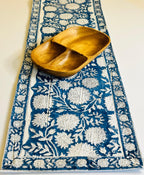 Indigo Orchard Table Runner