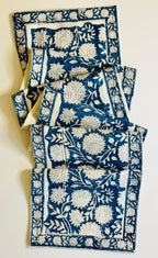 Indigo Orchard Table Runner