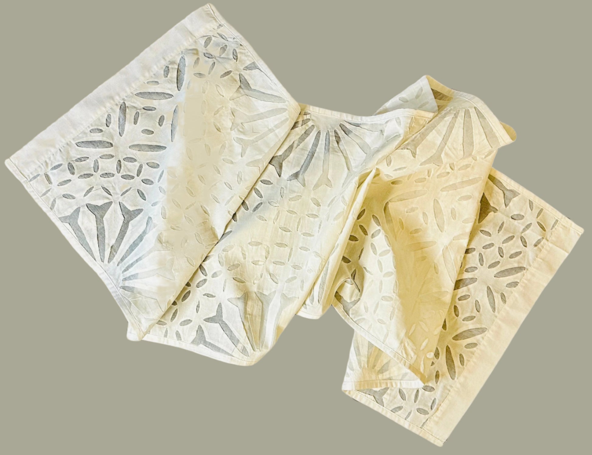 Ethereal White Cutwork Runner