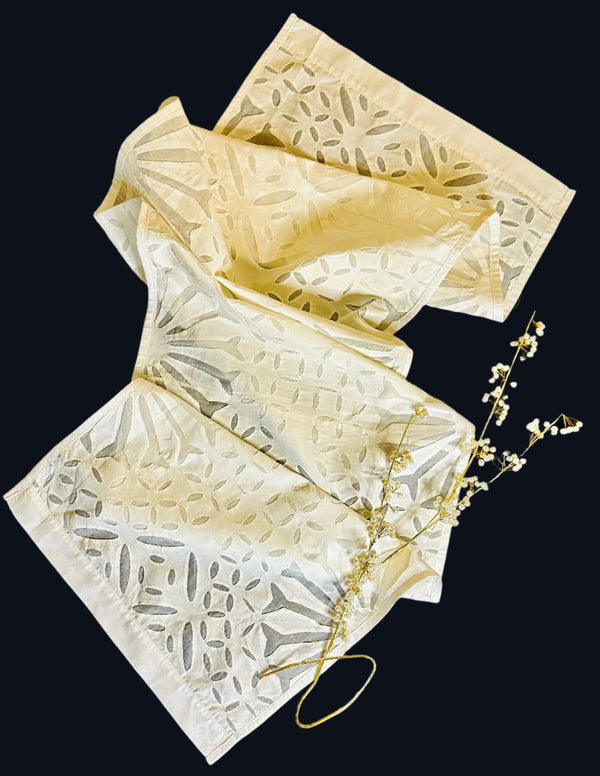 Ethereal White Cutwork Runner