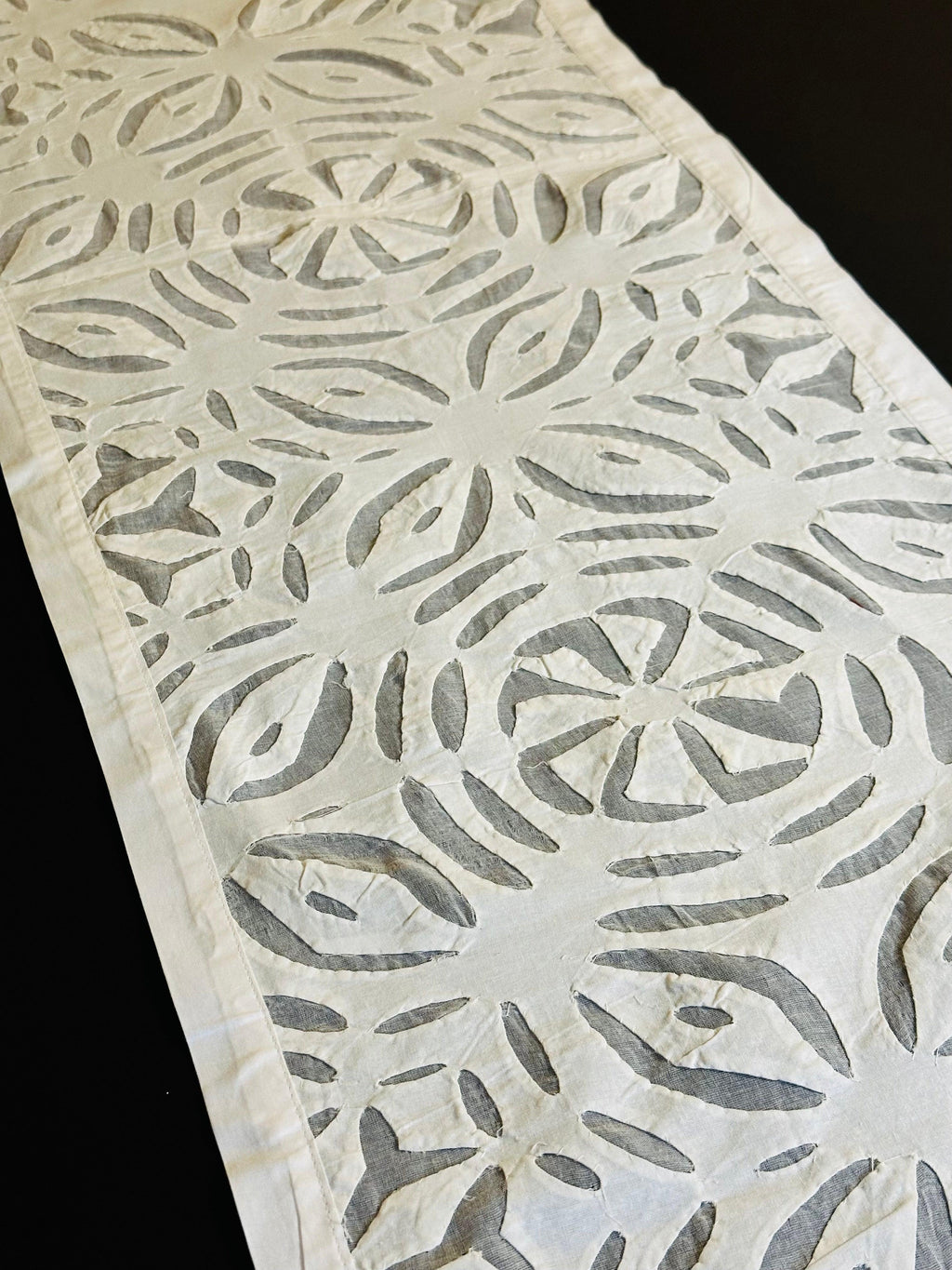Ethereal White Cutwork Runner